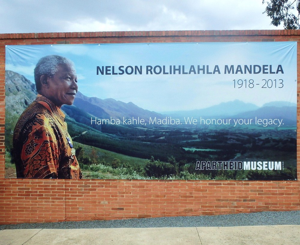 The Apartheid Museum entrance.